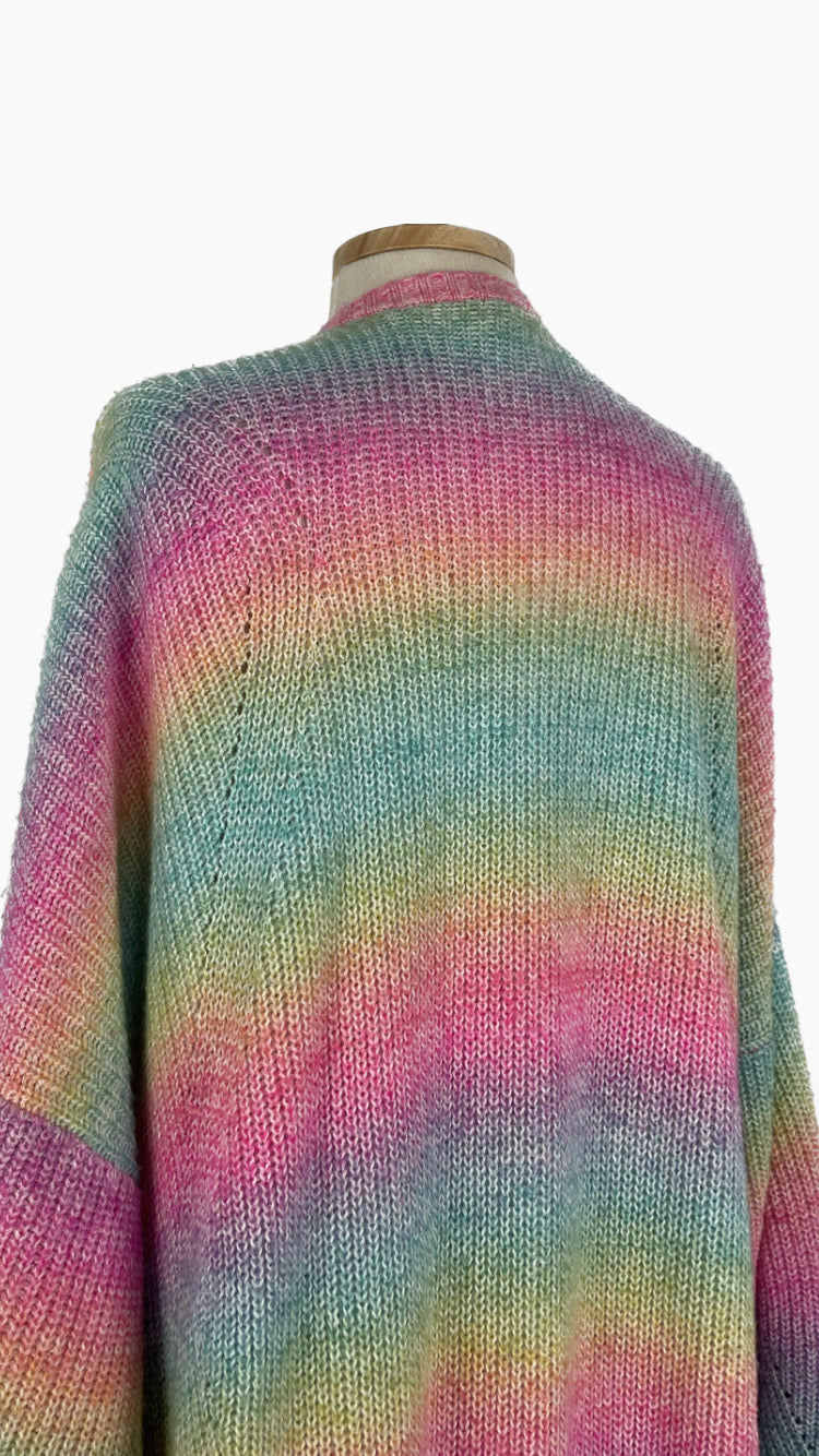 Torrid longline rainbow cardigan - 4/5xl