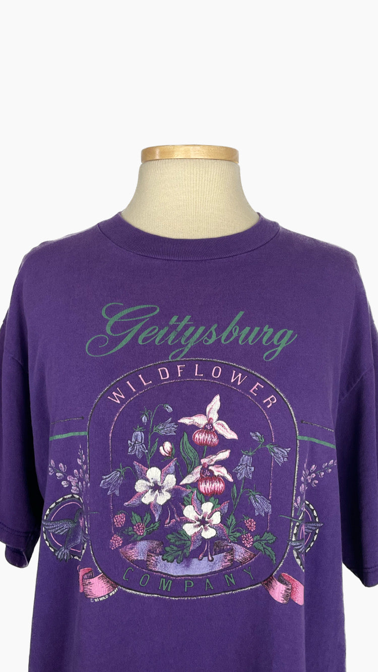 Vintage Gettysburg Wildflower tee - XL