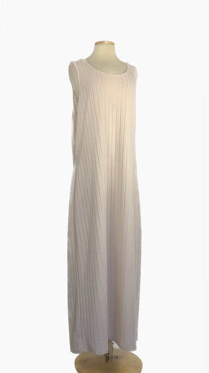 Rib knit maxi dress in coconut - 3xl