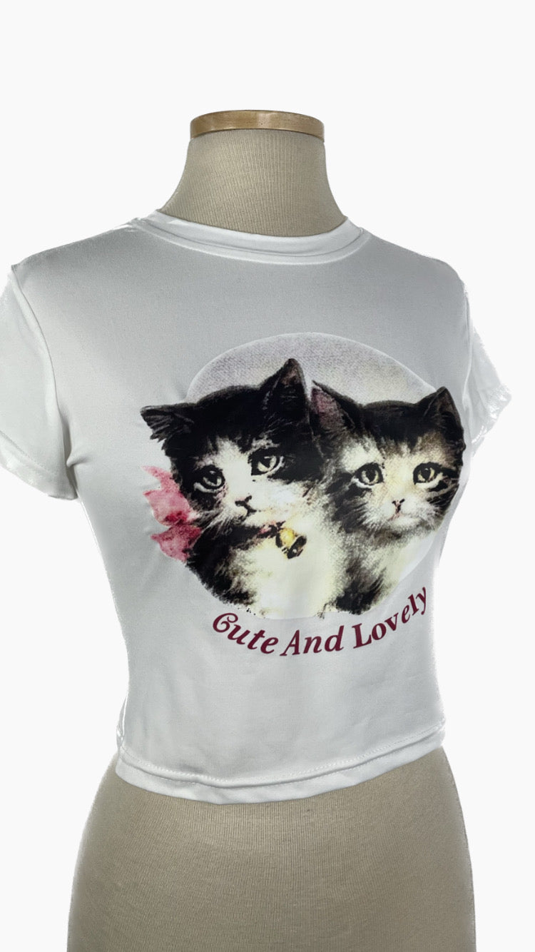 Cute and lovely kitty crop - large