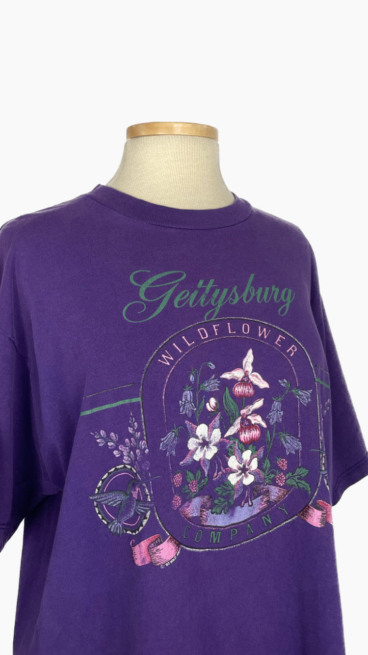 Vintage Gettysburg Wildflower tee - XL